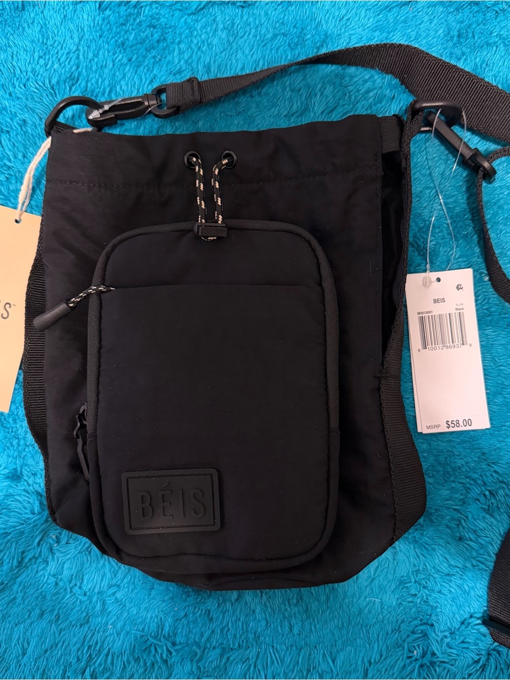 BEIS Magnetic Water Bottle Sling Bag Black